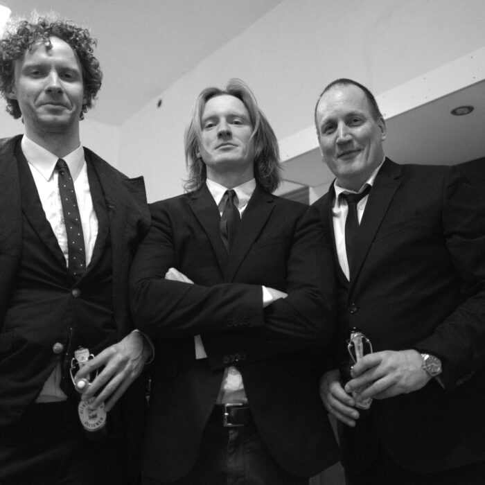 the band The Movement posing before the show