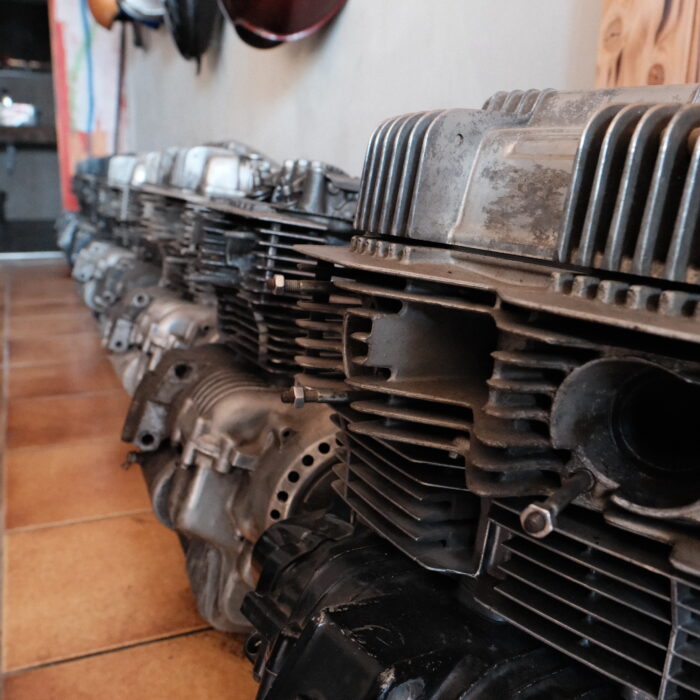 an example of mario's art and motorbikes